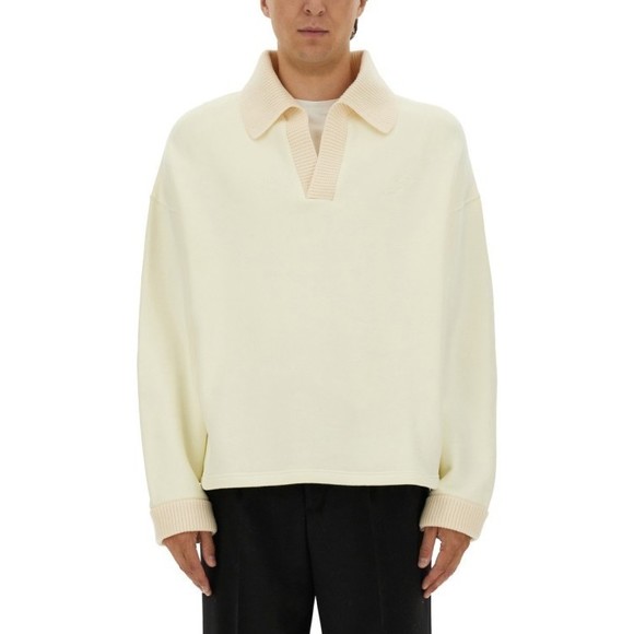 Jacquemus Long Sleeve Stitch Polo Shirt - NWT - Picture 1 of 4